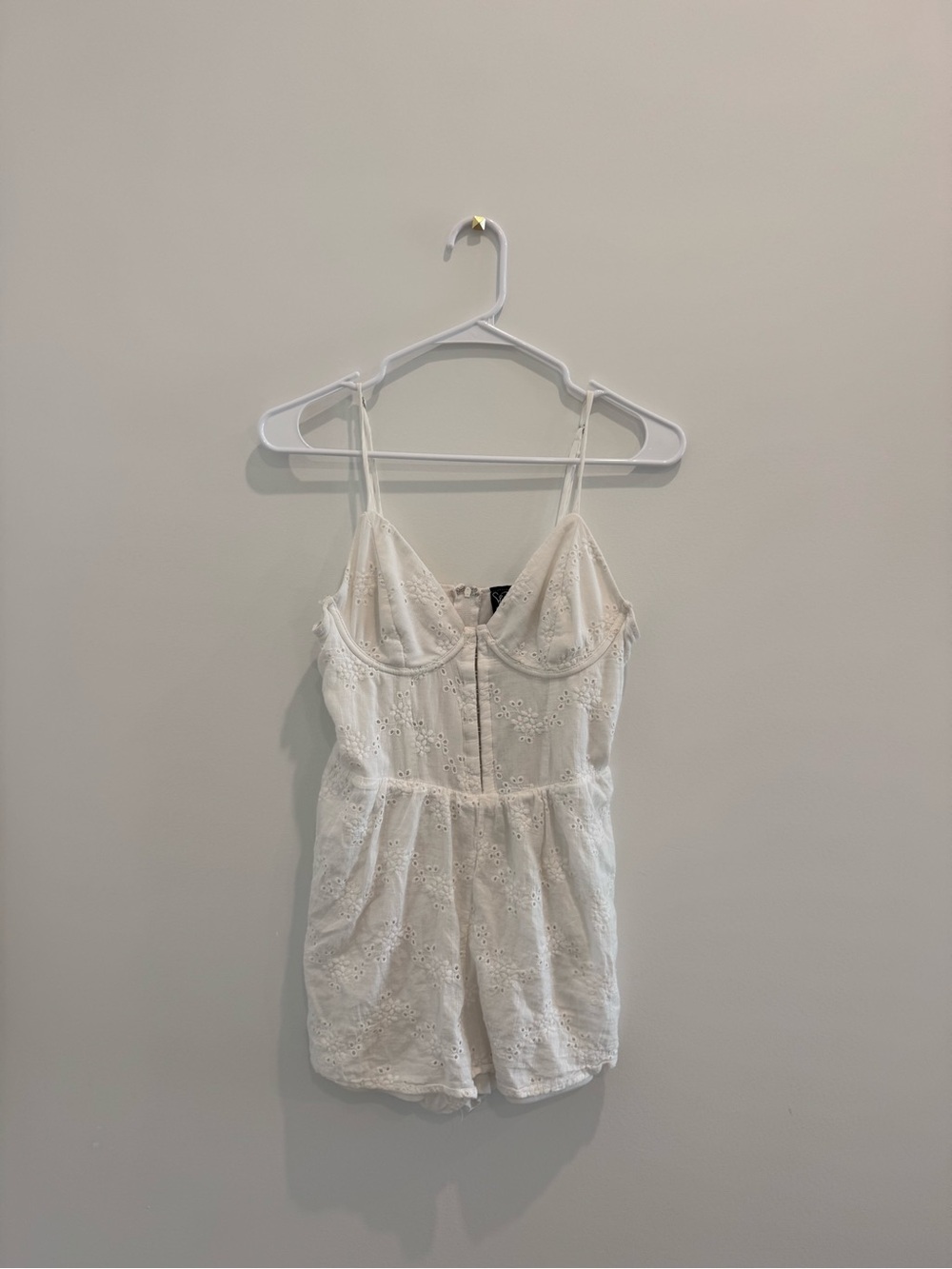 Windsor White Eyelet Camisole Romper